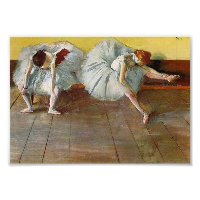 Fotoutskrift av Degas Two Ballet Dancers Fototryck (Framsidan)