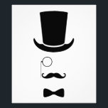 Fotoutskrift av Hipster Ansikte Fototryck<br><div class="desc">Svartvit Regler</div>