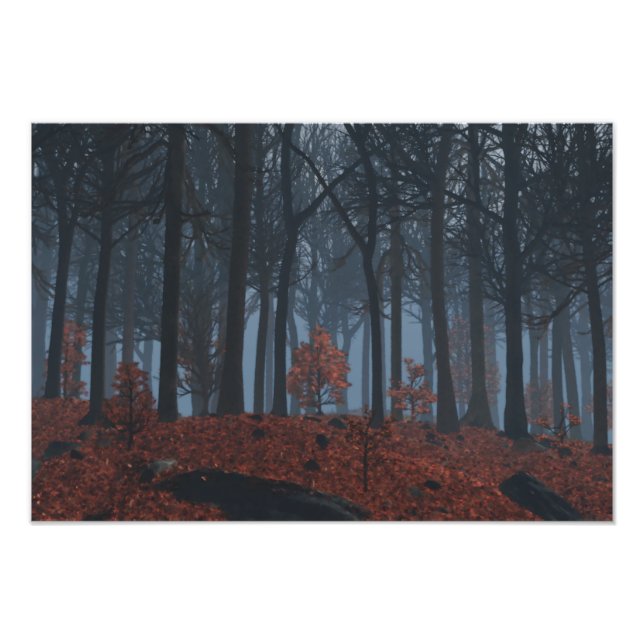 Fotoutskrift av vinter-Löv Fototryck (Framsidan)