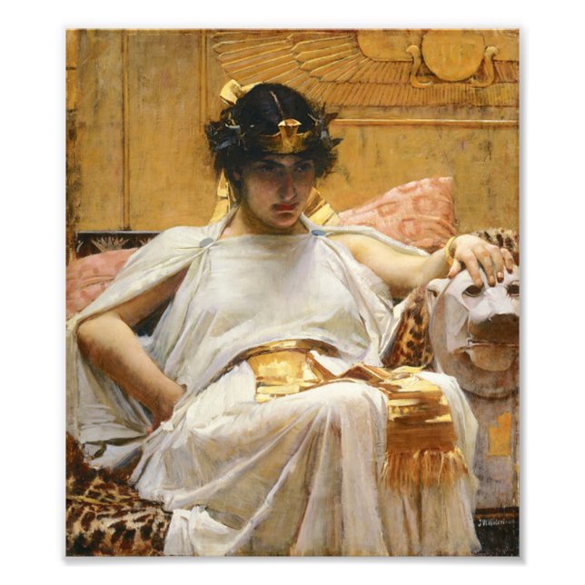 Fotoutskrift av Waterhouse Cleopatra Fototryck (Framsidan)