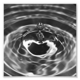 Fotoutskrift för droplet vatten fototryck