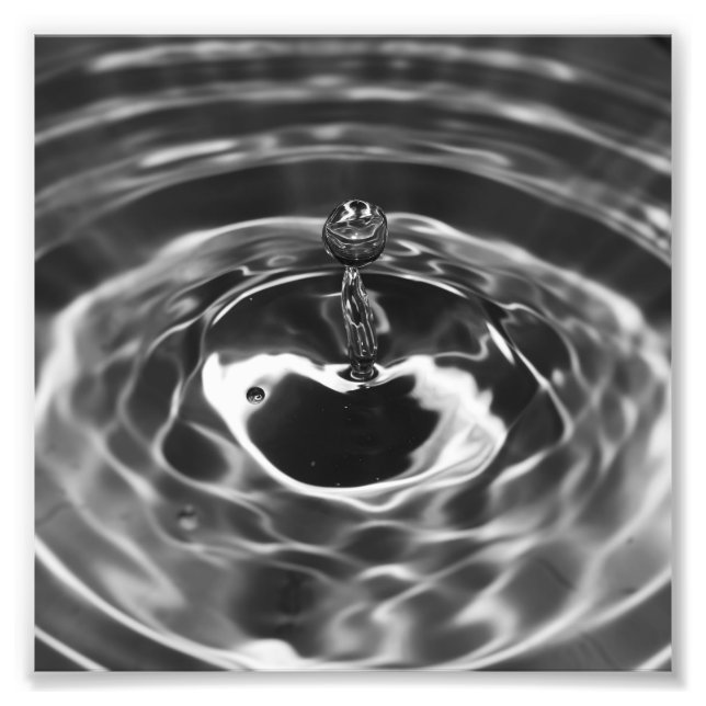 Fotoutskrift för droplet vatten fototryck (Framsidan)