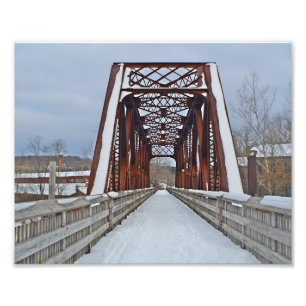 Fotoutskrift för Old Railroad Bridge Fototryck