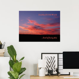 Fotoutskrift i land med levande Himmel Poster
