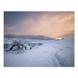 Fotoutskrift/Kasper Mountain Seasons/Winter Sunset Fototryck