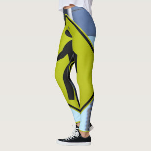 Fotoutskrifter för stadspassage Unikt Stilar Leggings