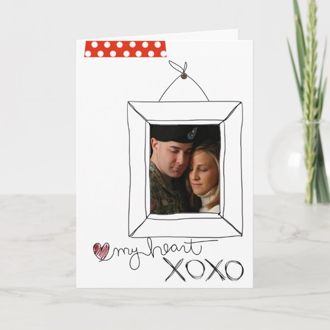 fotovalentines daykort helgkort (Framsida)