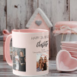 Fotovän rosa namn mugg<br><div class="desc">En gåva från vänner för en kvinnas 21:a födelsedag, som firar hennes liv med tre av dina foton av henne, hennes vänner, familj, intresse eller husdjur. Anpassa och lägg till namn, 21 år och namn. Svart färgad brev. En giftig, feminin rosa, ro guld färgadens bakgrund. Hennes namn är skrivet med...</div>