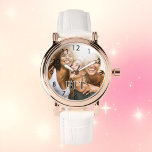 Fotovänner BFF Armbandsur<br><div class="desc">Lägg till ditt favoritfoto av dina bästa vänner. Svartnummer. Text: BFF En underbar keepé eller födelsedag, julklapp till dina vänner.</div>