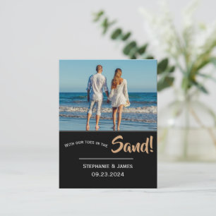 Fotoverktygen i skriptet Sand Beach Spara datumet Meddelande Vykort