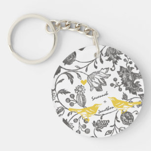 FotoVintage Modern Love Bird Nyckelrings