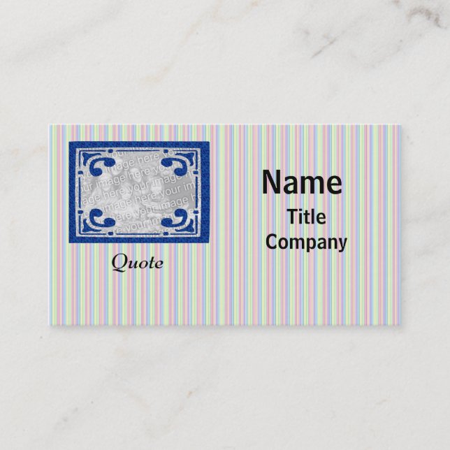 Fotovisitkortsmall Visitkort (Framsida)