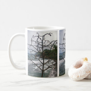 Fotovy för Hawaii Ocean Beach Träd Kaffemugg