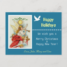 Fotovykort för familjen glad helg vykort