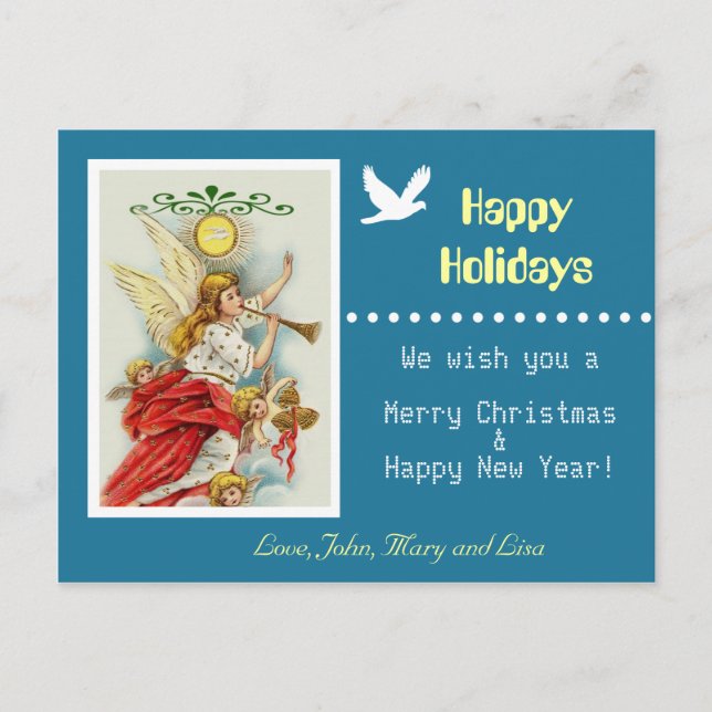 Fotovykort för familjen glad helg vykort (Framsida)