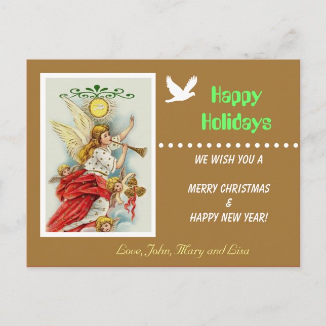 Fotovykort för familjen glad helg vykort (Framsida)