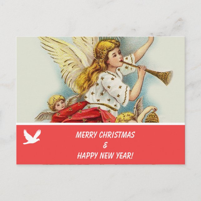 Fotovykort för familjen god jul helg vykort (Framsida)