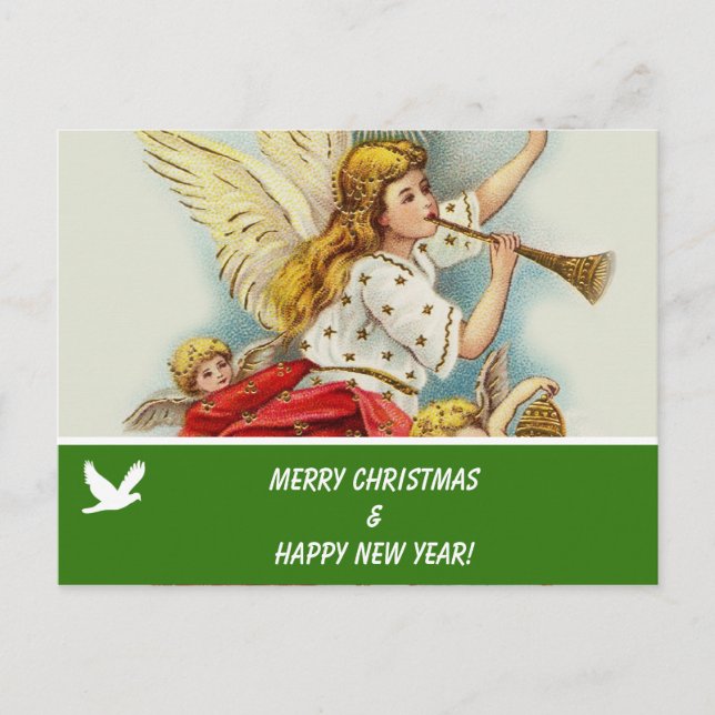 Fotovykort för familjen god jul helg vykort (Framsida)