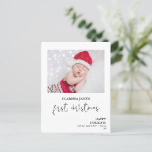 Fotovykort för första julklapp vykort