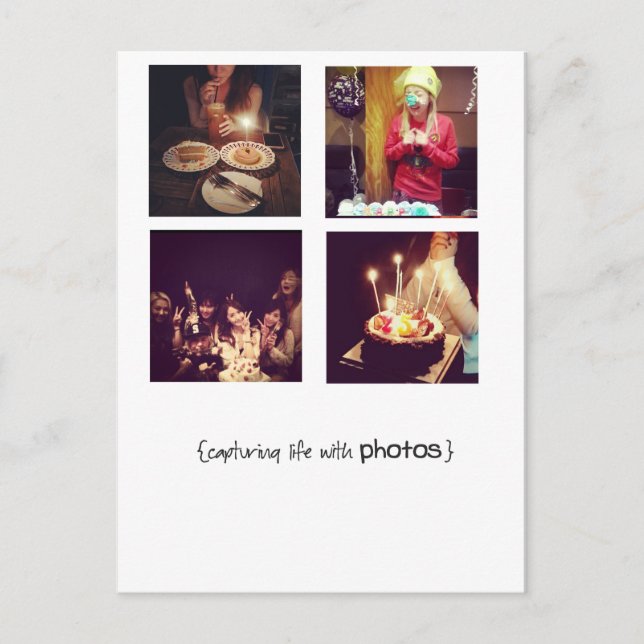 fotovykort för instagram vykort (Framsida)