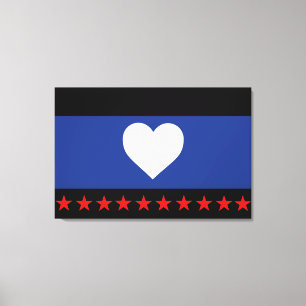Fotprahmetflagga Canvastryck
