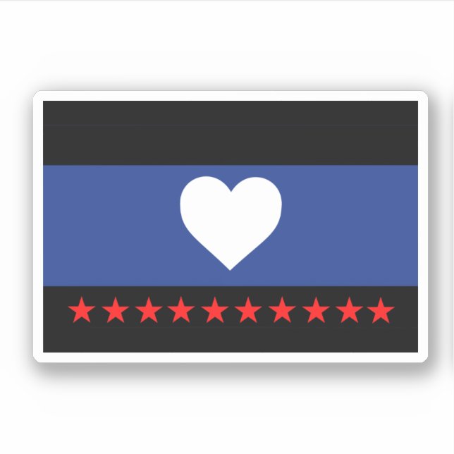 Fotprahmetflagga Klistermärken (Framsida)