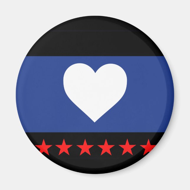 Fotprahmetflagga Magnet (Framsidan)