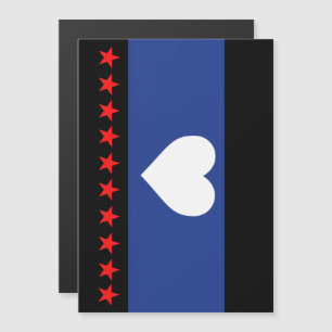 Fotprahmetflagga Magnetisk Inbjudningskort