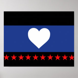 Fotprahmetflagga Poster
