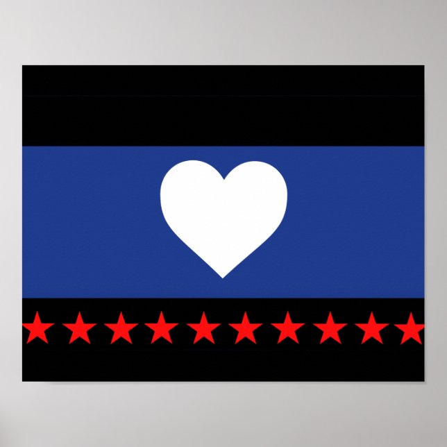 Fotprahmetflagga Poster (Framsidan)