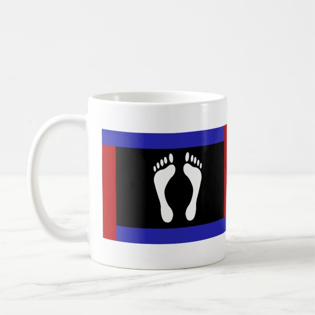 Fotpraktflagga (Fotavtryck) Kaffemugg (Vänster)