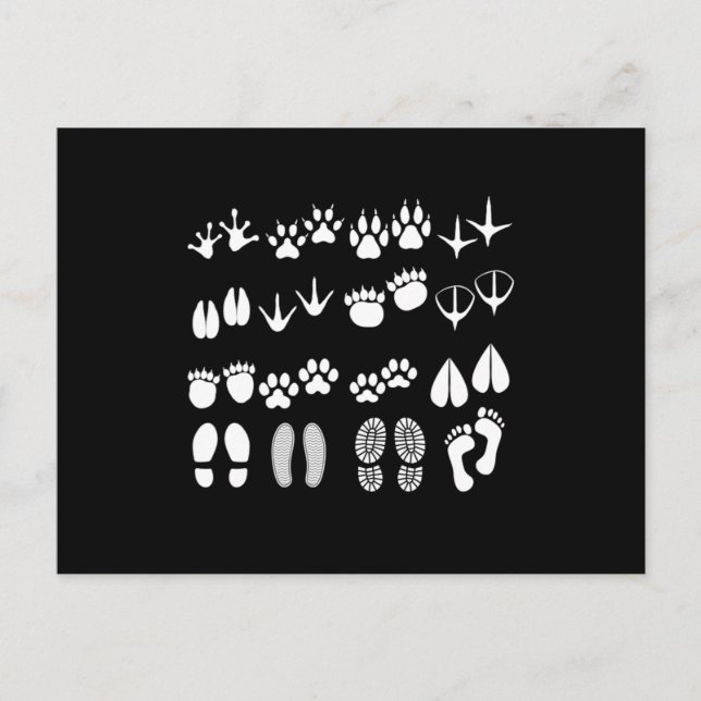 Fotprint Animals Farm Farmer Chicken Cow Gift Vykort (Framsida)