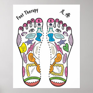 Fotreflexologi 16 x 20 tum poster