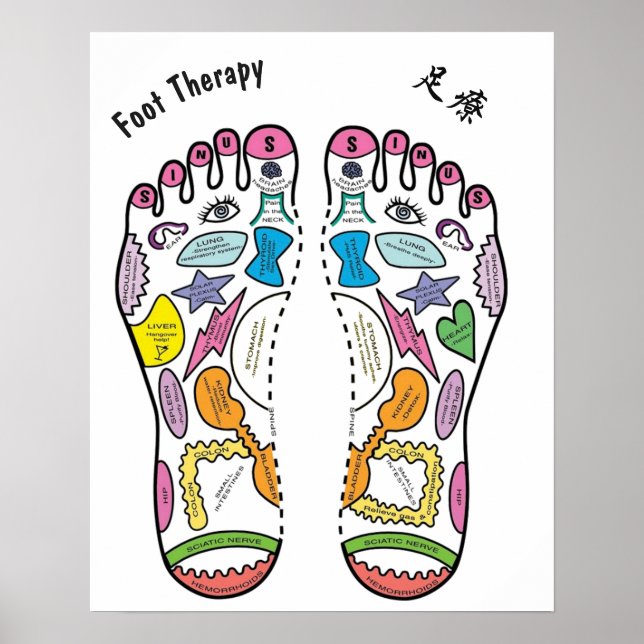 Fotreflexologi 16 x 20 tum poster (Framsidan)