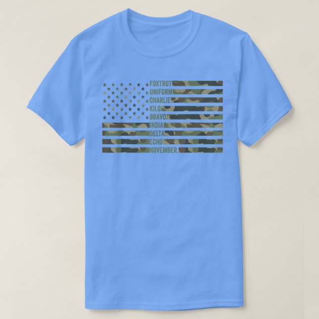 Fotrot Uniform Charlie Kilo Bravo India Delta Echo T Shirt (Design framsida)