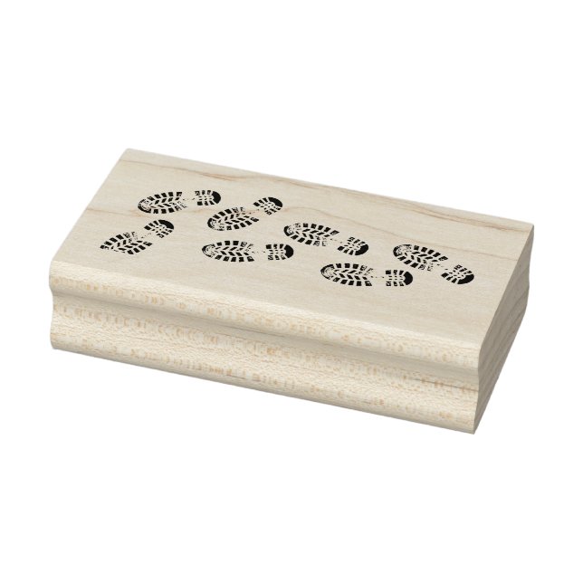 Fotspår Design Gummistämpel Stämpel (Stämpel)