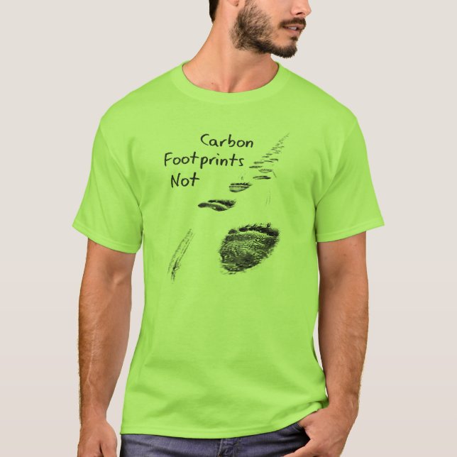 Fotspår för kol för björn för tee shirt (Framsida)