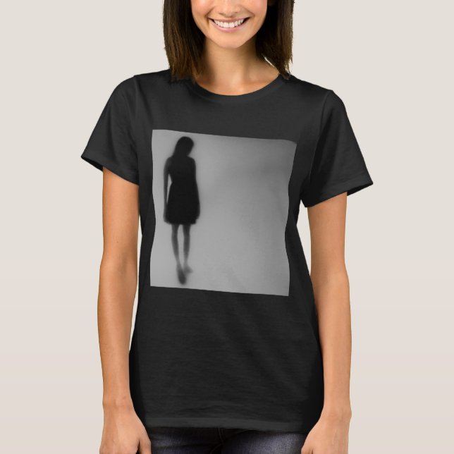 Fotspår försvinner i dimma t shirt (Framsida)