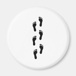 Fotspår - fot magnet