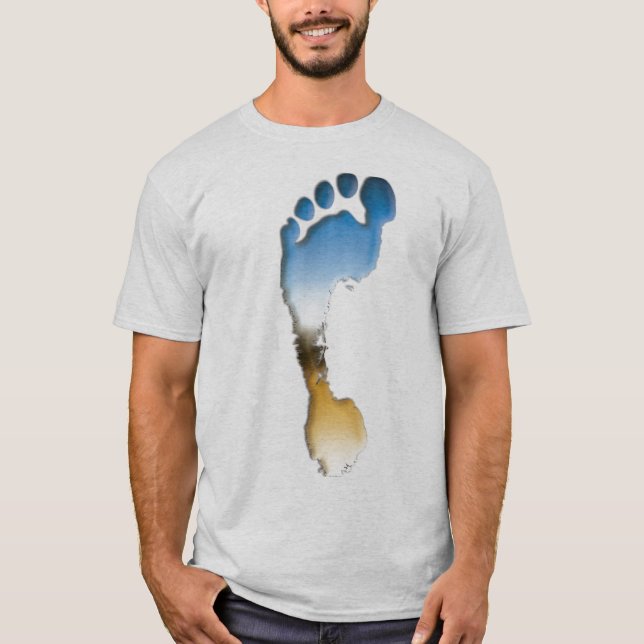 Fotspår i Crome T-shirt (Framsida)