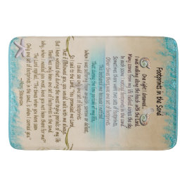 Fotspår i den religiösa trodikt för Sand Badrumsmatta