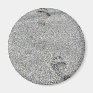 Fotspår i Sand Magnet