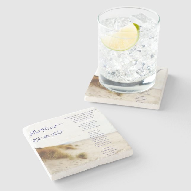 fotspår i sanden stenunderlägg (Sidan)