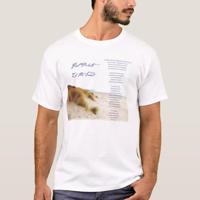 fotspår i sanden t shirt (Framsida)