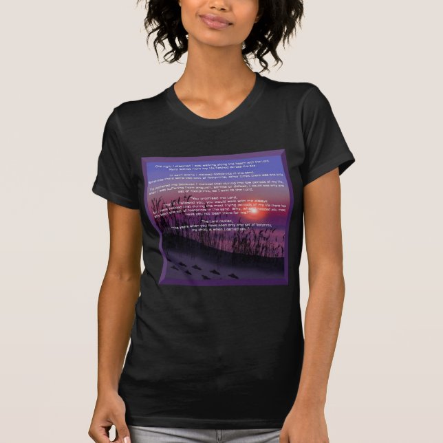 Fotspår i sanden tee shirt (Framsida)
