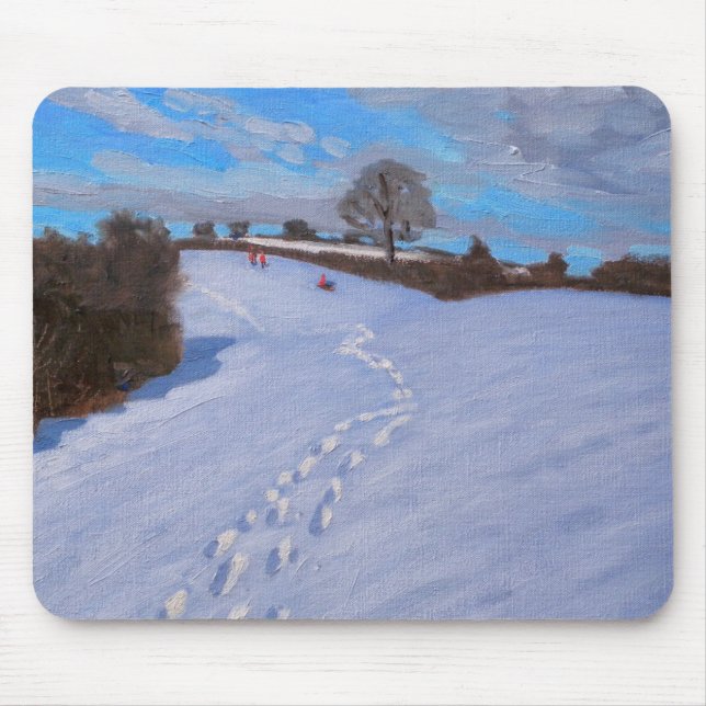 Fotspår i snön 2009 musmatta (Framsidan)