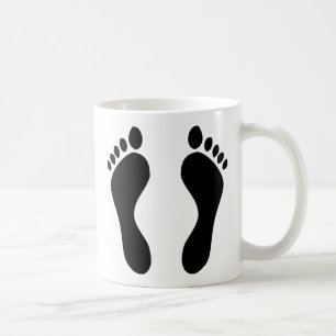 fotspårfot kaffemugg