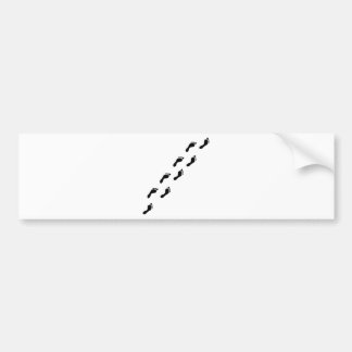 fotspårsymbol bildekal