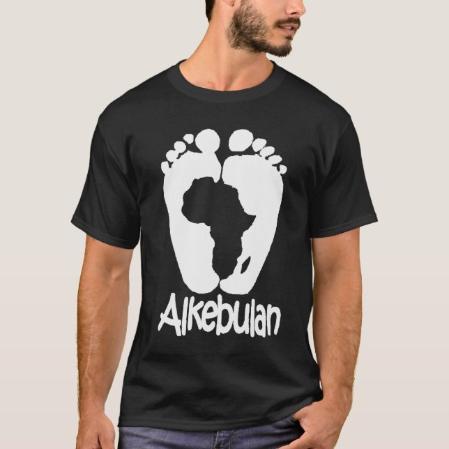 Fotspårvit Tee Shirt (Framsida)
