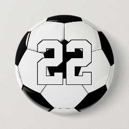 FotspelarAnpassningsbarna Jersey Number/Text Sport Knapp